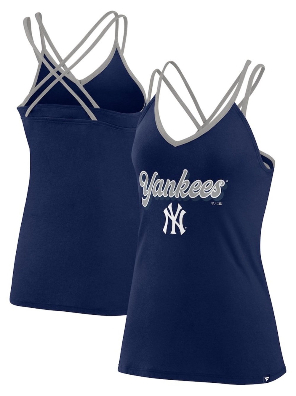 Yankees Women's Navy & Gray Strappy Women's Tank Top